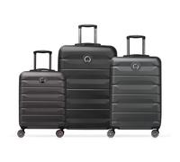 Delsey Paris Air Armour 4 wheels Suitcase set 3-piece with expansion pleat gray