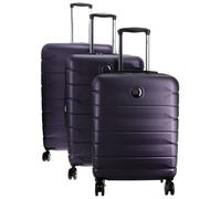 DELSEY PARIS Air Armour 4DR Expandable Trolley Set Dark Purple