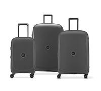 DELSEY Paris - Belmont Plus MR (Recycled Material) - Set of 3 Hard suitcases 55cm/ 70.5cm/ 82.5cm - Black