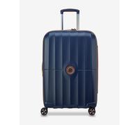 Delsey Paris Carrousel 2 4 wheels Trolley 68 cm with expansion pleat blue