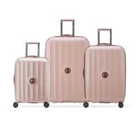 Delsey Paris Carrousel 4 wheels Suitcase set 3-piece with expansion pleat pink