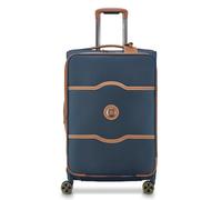 DELSEY Paris Chatelet Air Soft, 24 Inch Medium Checked, Navy, 24 Inch Medium Checked, Chatelet Air Softside 24 Inch Expandable with Spinner Wheels