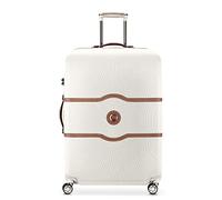 DELSEY PARIS Chatelet Hardside Luggage with Spinner Wheels, Champagne White, Checked-Medium 24 Inch, No Brake