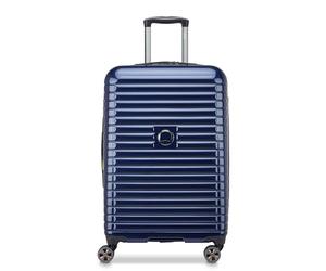 DELSEY Paris Cruise 3.0 2 Wheeled Hardside Suitcase, Deep Navy Blue., Checked-Medium 24 Inch, Cruise 3.0 Expandable Hard Case with Swivel Wheels