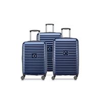 DELSEY Paris Cruise 3.0 Hardside Luggage with 2 Wheels, Deep See Navy Blue, 3 Piece Set, Hardside Expanding Suitcase with Swivel Wheels