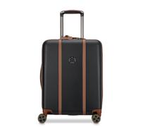DELSEY PARIS - Deauville - Cabin Suitcase - 54.5 cm x 39.5 cm x 21 cm - 36 L - Black, Black, S - Slim, Cabin Luggage