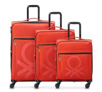Delsey Paris Delsey Paris x United Colors of Benetton 4 wheels Suitcase set 3-piece Expandable red