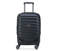 Delsey Black Shadow 5.0 4-wheel Expandable Polypropylene Hard Cabin Suitcase 55cm