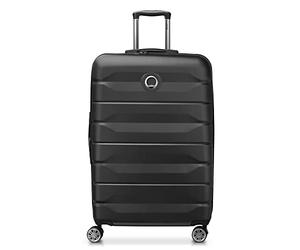 DELSEY Paris Expandable Suitcase 4 Double Wheels 77 cm, Adults Unisex, Black, L, Expandable Suitcase