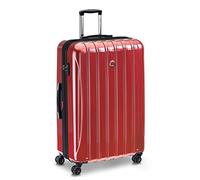 DELSEY Paris Helium Aero Hardside Expandable Luggage with Spinner Wheels, Brick Red, Checked-Large