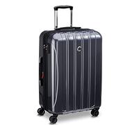 DELSEY Paris Helium Aero Hardside Expandable Luggage with Spinner Wheels, Titanium, Checked-Medium 25 Inch