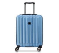 Delsey Paris Longitude 4 wheels Cabin trolley 55 cm with expansion pleat blue