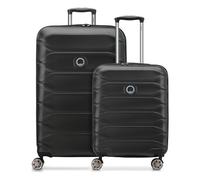 Delsey Paris Meteor 4-wheel Suitcase set S+L expandable gusset black