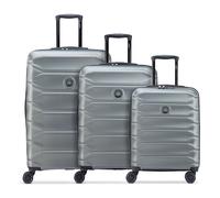 Delsey Paris Meteor 4 wheels Suitcase set 3-piece Expandable gray