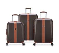 Delsey Paris Promenade Hard 2.0 4 wheels Suitcase set 3-piece brown
