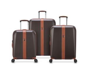 Delsey Paris Promenade Hard 2.0 4 wheels Suitcase set 3-piece brown
