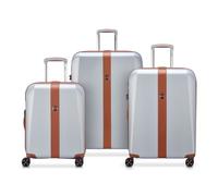 Delsey Paris Promenade Hard 2.0 4 wheels Suitcase set 3-piece silver colored