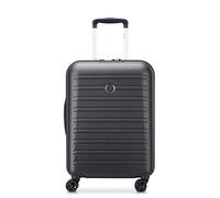 DELSEY Paris - SEGUR 2.0 - Slim Rigid Cabin Suitcase - 55x40x20 cm - 35 liters - XS - Black