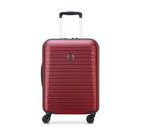 DELSEY Paris - SEGUR 2.0 - Slim Rigid Cabin Suitcase - 55x40x20 cm - 35 liters - XS - Red