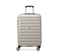 DELSEY PARIS - Shadow 5.0 - Medium Rigid Expandable Suitcase - 66 x 44 x 32 cm - 80 litres - L - Ivory, Off-White, L, Stretchable