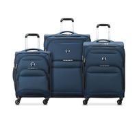 Delsey Paris Sky Max 2.0 4 wheels Suitcase set 3-piece with expansion pleat blue