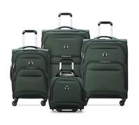 DELSEY Paris Sky Max 2.0 Softside Expandable Luggage with Spinner Wheels, Green, Checked-Medium, 24 Inch, Sky Max 2.0 Softside Expandable Luggage with Spinner Wheels