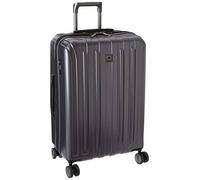 DELSEY PARIS Titanium Hardside Expandable Luggage with Spinner Wheels, Graphite, Checked-Medium 25 Inch