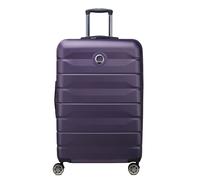 Delsey Air Armour Suitcase with 4 Wheels 77 cm, Purple, Hard case with 4 double wheels