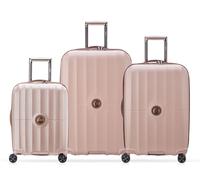 Delsey Paris Carrousel 4 wheels Suitcase set 3-piece with expansion pleat pink