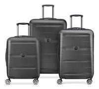 DELSEY PARIS trolley Comete + 4 Double Rolls Trolley Set L Black