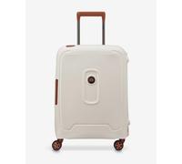 Delsey Slim Moncey 36L Suitcase Cream White Brown