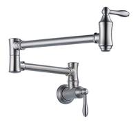 Delta 1177LF-AR Traditional Pot Filler Wall-Mount, Arctic Stainless, .5