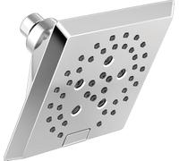 Delta 52664 H2Okinetic 5-Setting Angular Modern Raincan Shower Head, Chrome