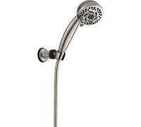 Delta 55436-SS-PK Premium 5-Setting Fixed Wall Mount Hand Shower, Stainless