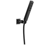 Delta 55567-BL H2Okinetic Adjustable Wall Mount Hand Shower Handshower, Matte Black