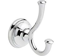 Delta 79735 Cassidy Double Towel Hook Bath Hardware Accessory in Polished Chrome