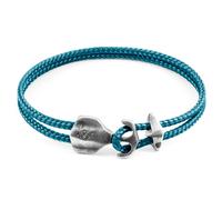 Delta Anchor Silver and Rope Bracelet ANCHOR & CREW Blue 19cm