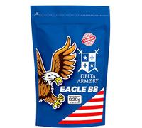 Delta Armory EAGLE 0.20g Airsoft BBs - 6mm Precision Pellets for CQB, Pistols & Shotguns - High Polish- 1KG Bag