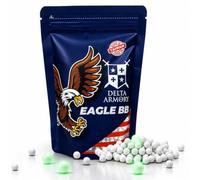 Delta Armory EAGLE 0.32g Green Tracer Biodegradable BBs | 6mm Bio Airsoft BBs | 1000 Rounds / 0.5kg / 1kg | High Polished Eco Pellets bb