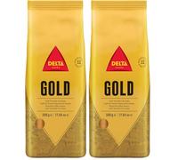 Delta Cafés Gold Whole Bean Coffee 500g Medium Roast (Pack of 2)