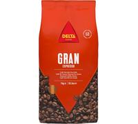 Delta Cafés Gran Espresso Whole Bean Coffee 1kg - Medium Dark Roast Espresso Beans, Full-Bodied Coffee with Rich Crema & Intense Flavour