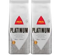 Delta Cafés Platinum Whole Bean Coffee 500g Medium Roast (Pack of 2)