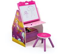 Delta Children Activity Center with Easel Desk Stool and Toy Organizer Disney Princess