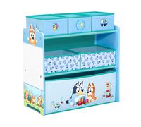 Delta Children - Bluey Design & Store 6 Bin Toy Storage Organizer - Greenguard Gold Certified Blue