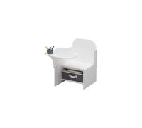 Delta Children Chair Desk White with storage bin