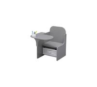 Delta Children Chair Desk with storage bin, Grey