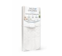 Delta Children Contoured Changing Pad, Waterproof and Wipeable, Ultra-Soft Memory Foam Pillow Top Cover, Fits Most Changing Toppers, Non-Skid Bottom S