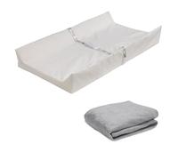 Delta Children Contoured Changing Pad with Plush Cover, Grey