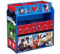Delta Children Disney Mickey Mouse 6 Bin Design and Store Toy Organizer