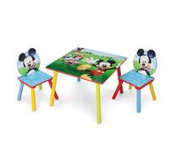 Delta Children - Disney Mickey Mouse Kids Table and Chair Set 3- Piece Set (2 Chairs Included) - Ideal for Arts & Crafts Snack Time Homework & More